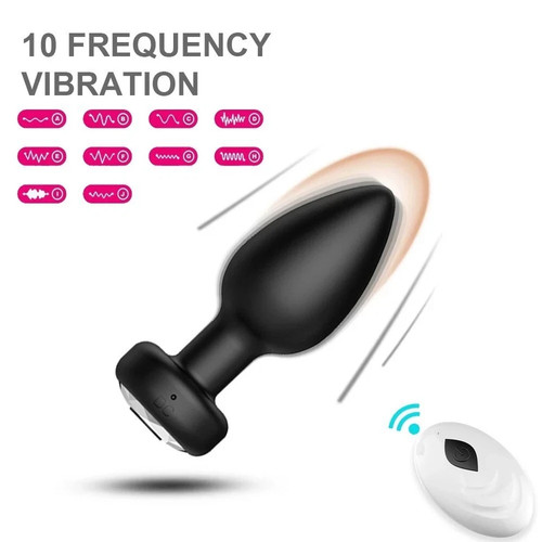 Remote control anal butt - remote, plug