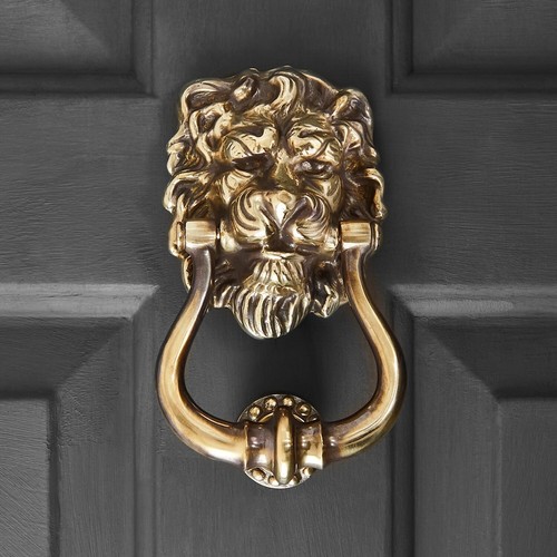 Lions head door - head,