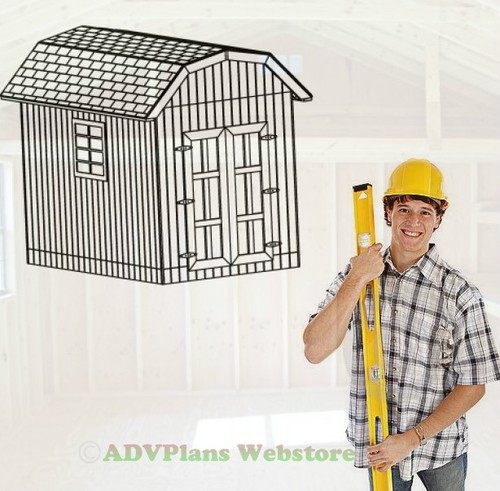 8x12 gambrel utility - gambrel, 26