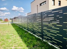 Metal Fence Panels 1mx1m - Black,White,Corten