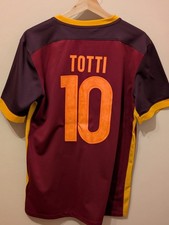 AS ROMA 2015/16 Home Shirt #10 TOTTI - Medium (M) Authentic Nike Jersey