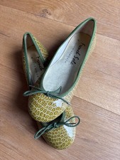 French Sole green ballet flats