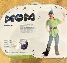 Kids Peter Pan Costume 10–12 Years – Hat, Top, Trousers, Belt & Boot Covers NEW