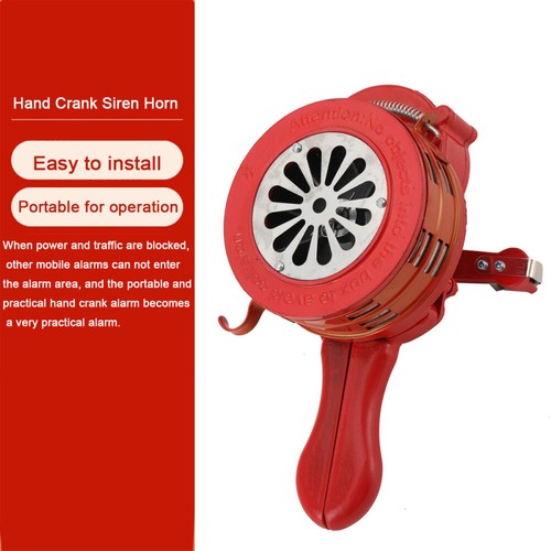 Hand crank siren horn 110db - horn,