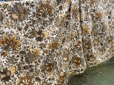 Pair Vintage Curtains Jacobean