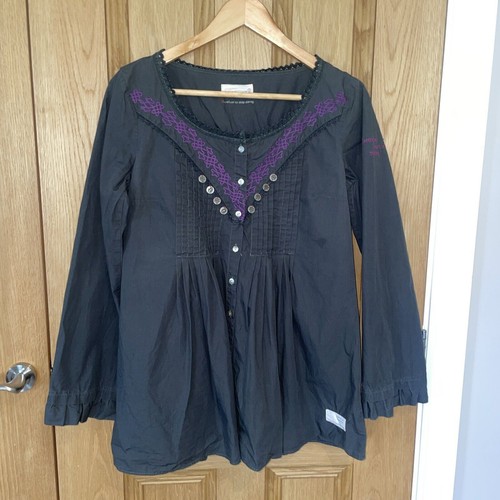 Odd molly blouse grey cotton - molly,