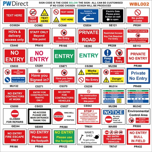 Sign private land entry - land,