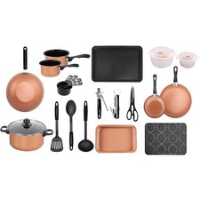 Copper 21 Pcs Kitchen Cookware