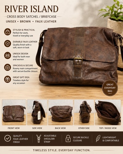 River island brown faux - brown,
