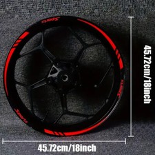 12PCS Red Car Tire Wheel Rim