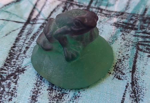 Rare daum glass paste - rare, frog