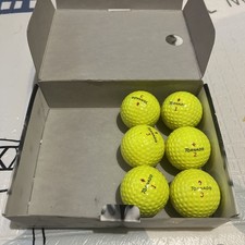 RETRO PENFOLD TORNADO GOLF BALLS. BOX OF 6 MINT CONDITION. 