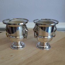 Two Vintage Viners of Sheffield Silver Plated Open Table Salts/toothpick holder
