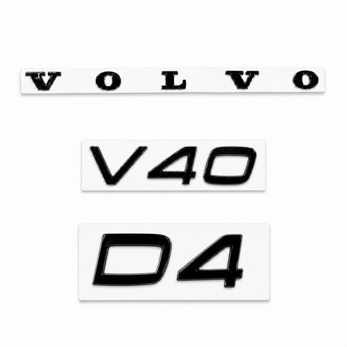 Gloss black badges fits volvo - badges,