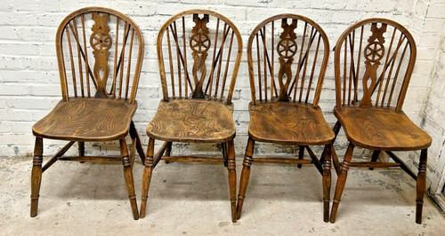 Set antique victorian elm - set,