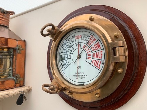 Ship porthole with telegraph - porthole,