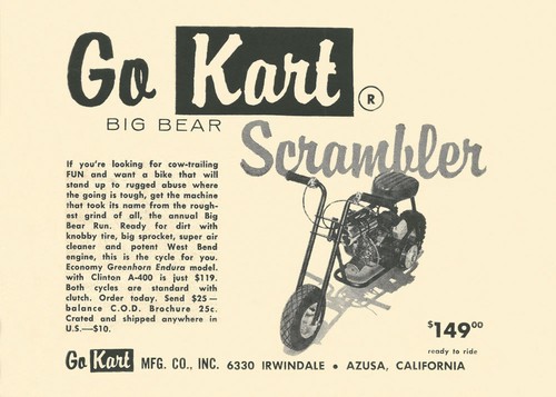 Vintage 1960 kart big bear - vintage, go-kart