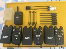 Delkim TXI+ bite alarms x 3 (all green LEDs) + RX Plus Pro Receiver + extras