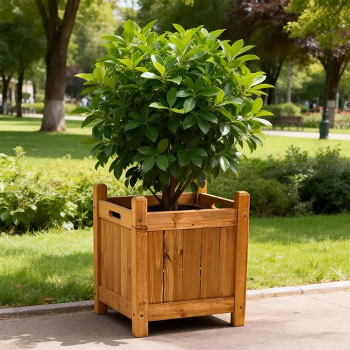 Unibos wooden square planter - unibos,