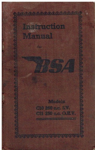 Bsa c10 250cc - bsa, c11
