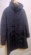Ladies Long Padded Coat St Bernard For Dunnes Size 16 Read Description
