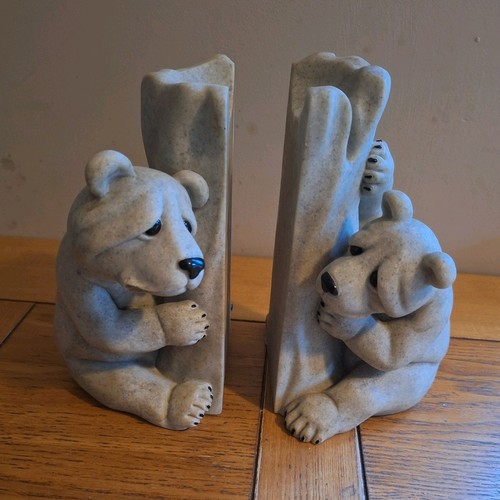 Bear bookends quarry critters - bear,