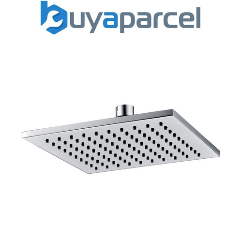 Square 200mm fixed shower head - square,