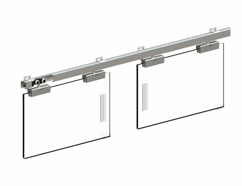 Glass sliding door track - door,
