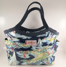 Cath Kidston Tote Bag, Blue with Boats Design, Medium Sized, Double Handles