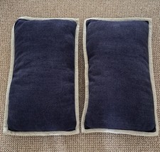 Zara Home Cushions X2 Blue Linen Rectangular Ralph Lauren Style Classic Nautical