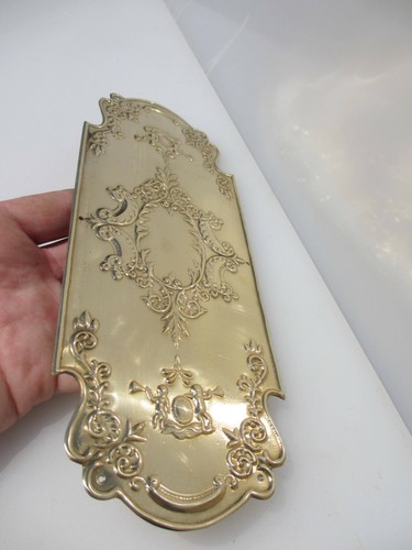 Brass finger plate push - plate, door