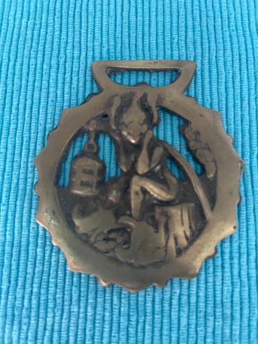 Horse brass ornament pixie - brass,