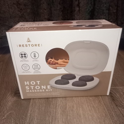 Restore hot stone massage kit - stone,