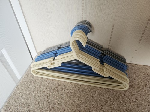 Plastic hangers with hooks - plastic,