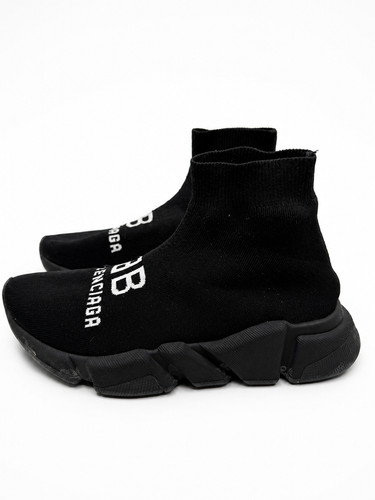 Balenciaga black knit fabric - black,