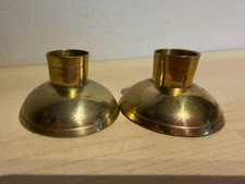 2 x Vintage Brass Candle