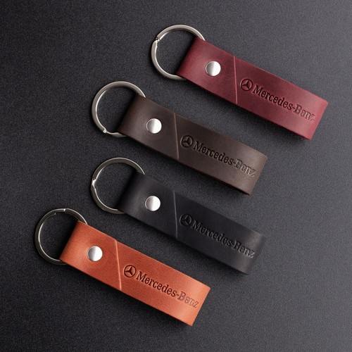 Leather keyring suitable for