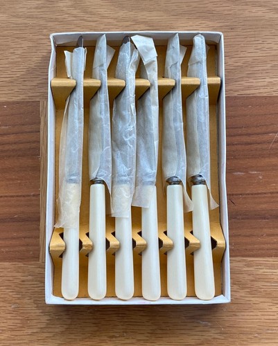 Vintage boxed set faux - vintage, bone