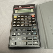 Sharp Scientific Calculator EL-509D with Case & Operation Manual | Tested