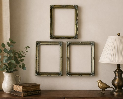 Set vintage ornate gold - set,