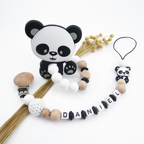 Personalised dummy clip animal - personalised,