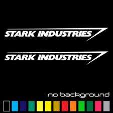(2x) Stark Industries Sticker Vinyl Decal - Marvel Iron Man Avengers Car Window