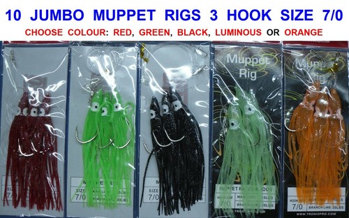 Jumbo glitter muppet rigs 3 - 10,