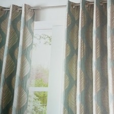 Simone  Lined Eyelet Curtains