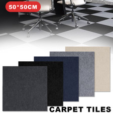 20PCS Carpet Tiles 50x50cm Box Commercial Retail Office Home Premium Flooring UK
