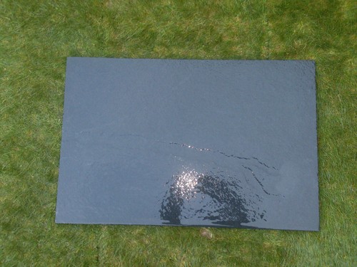 Natural black slate fire - natural,