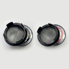 Set of 4 JAGUAR Alloy Wheel Center Caps Red/Black 59mm