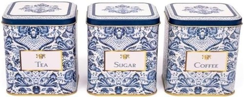 Tea coffee sugar enamel - 3,