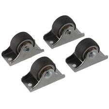 4Pcs 1'' Fixed Caster Wheels Mini Small Casters Wheels  Bed Drawer