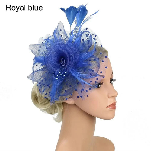 Large wedding fascinator - wedding,